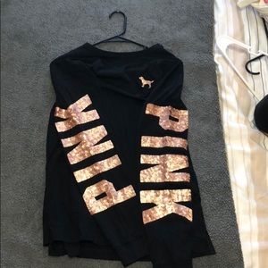 Open back pink long sleeve